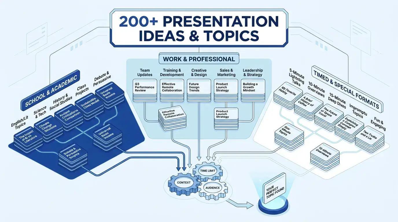 200+ Presentation Ideas & Topics for Any Occasion (2026)